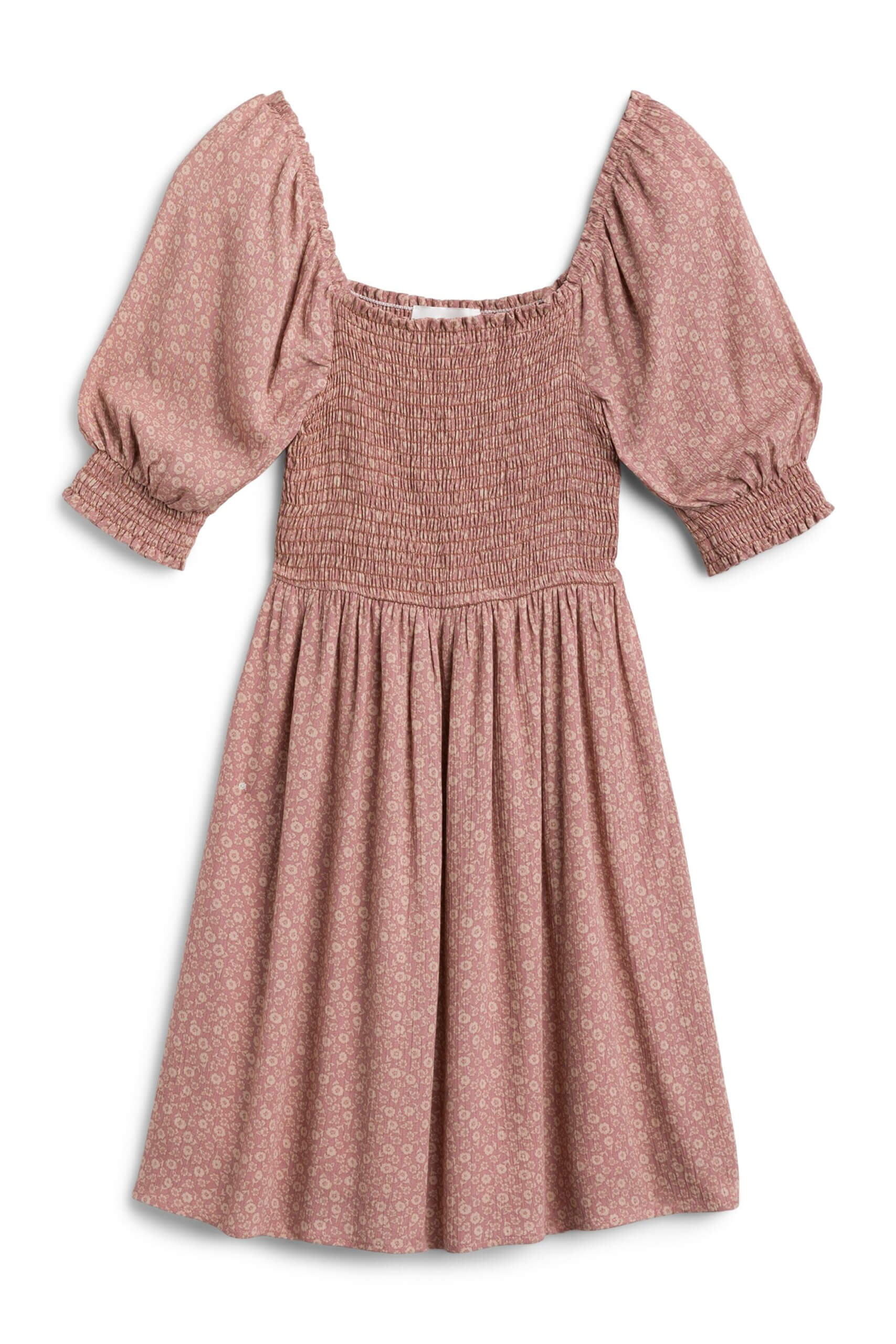 Stitch Fix women's cottagecore style blush pink, floral print dress.