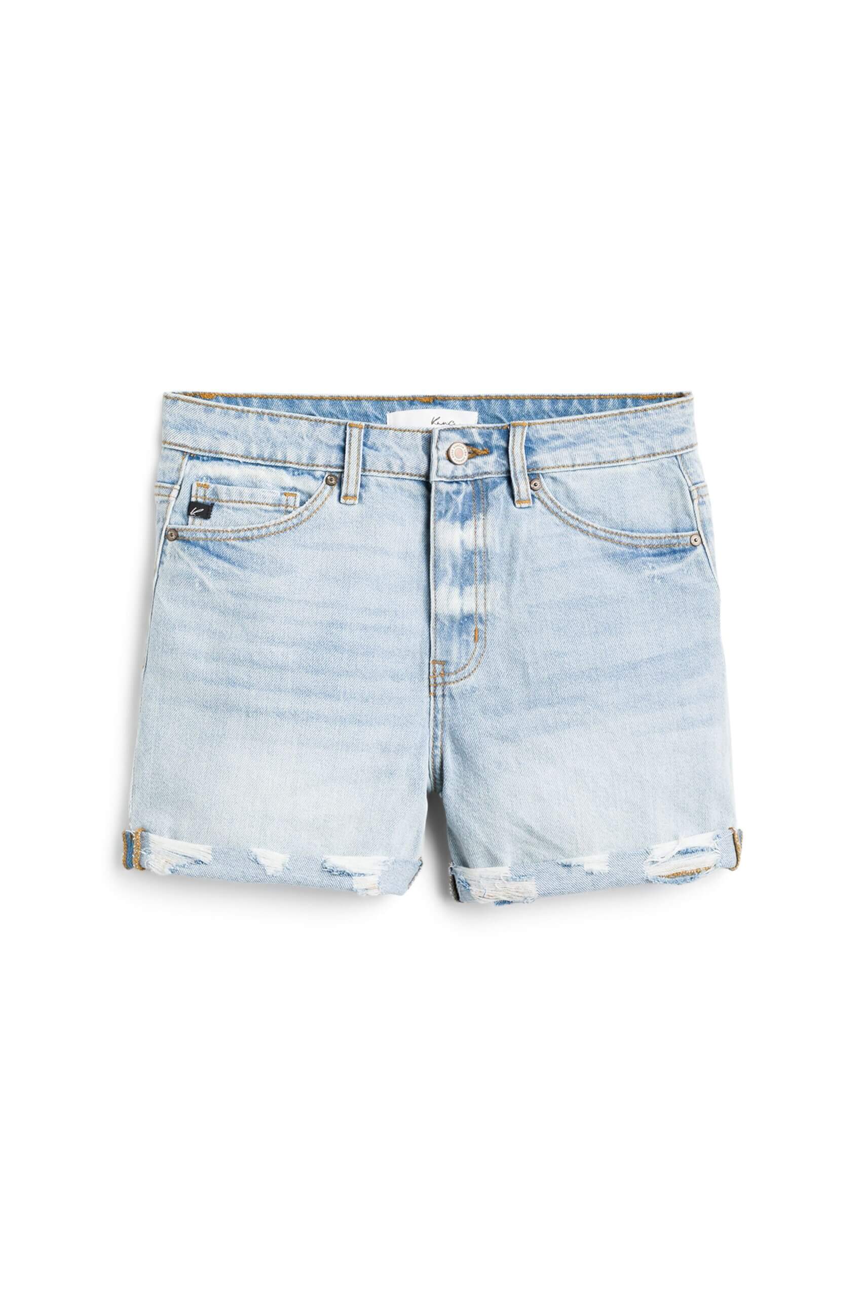 Stitch Fix women's light wash jean shorts.