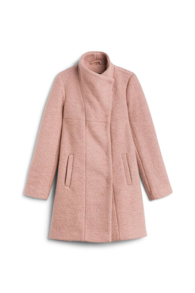 Stitch Fix women’s blush open-collar coat.