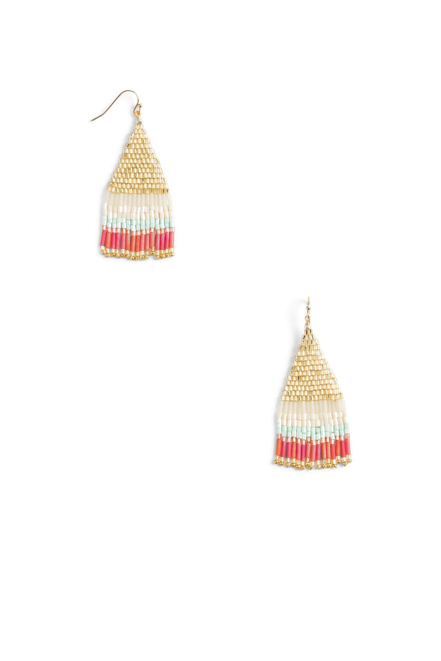 Stitch Fix women’s beaded fringe tassel earrings.