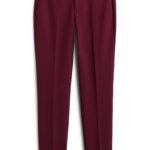 Stitch Fix women’s burgundy straight-leg trousers.