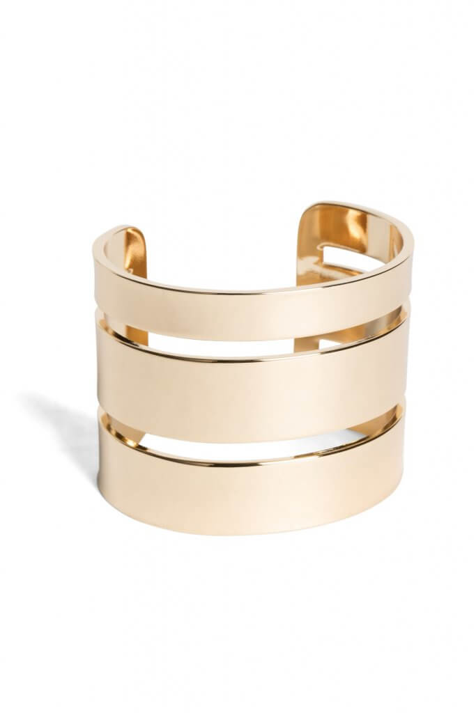 Stitch Fix women’s gold cuff bracelet.