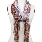 Stitch Fix women’s multi-colored paisley scarf on bust form.