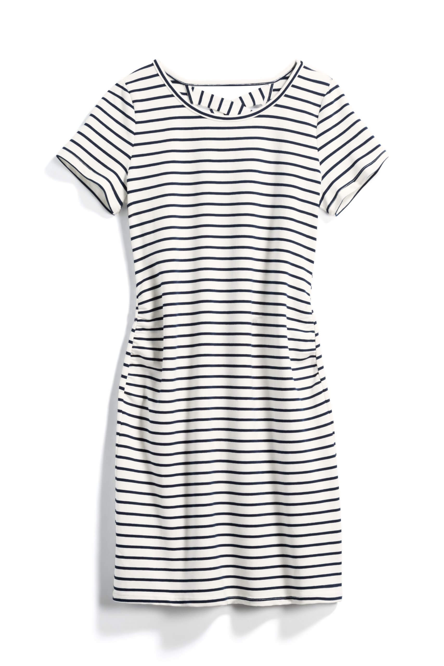 Stitch Fix Women's white and black striped dress.