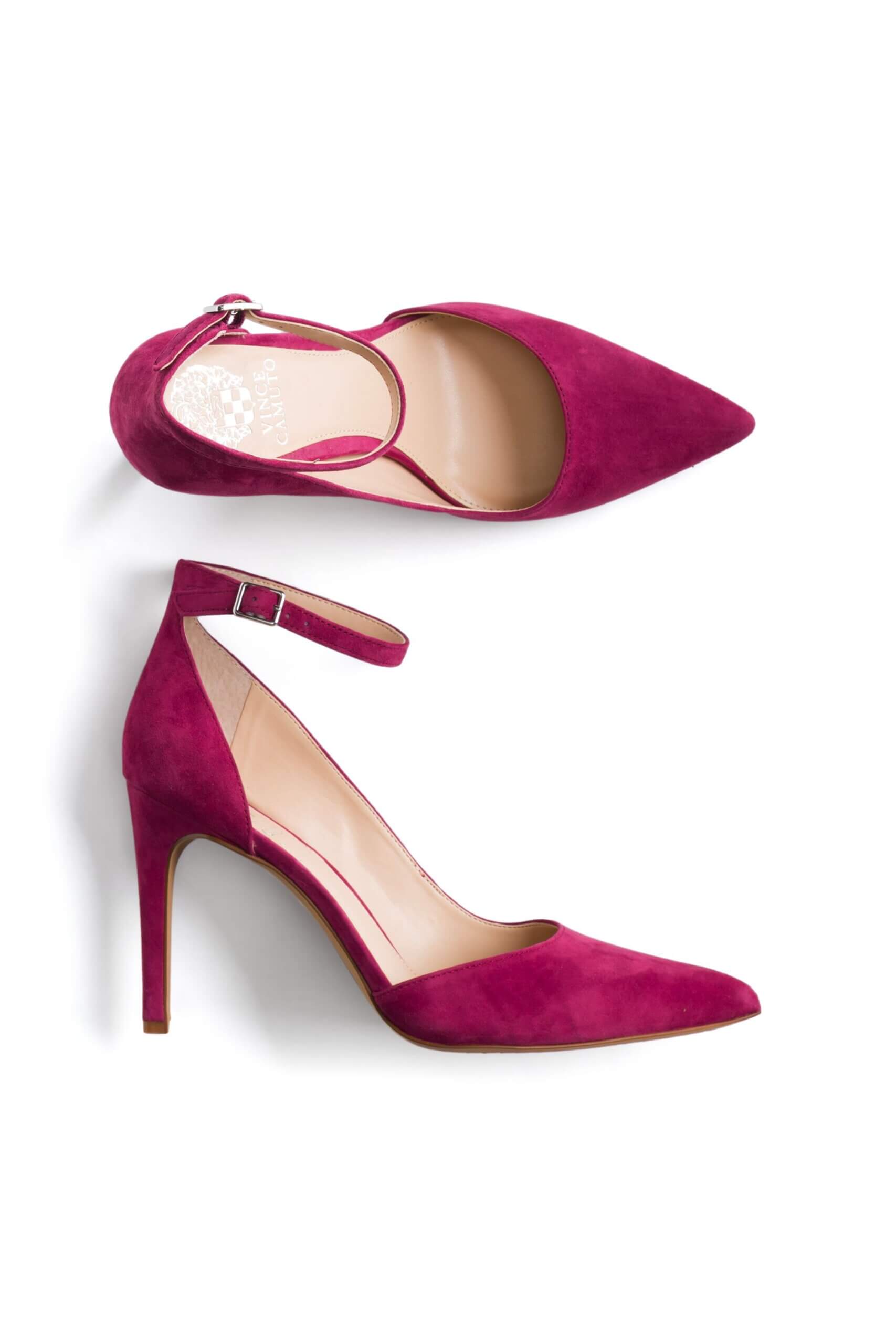 Stitch Fix Women's cranberry red suede heels.