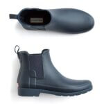 Stitch Fix women’s navy rubber Chelsea boots.