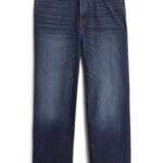Stitch Fix Women’s faded dark-wash straight-leg jeans.