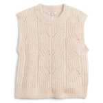 Stitch Fix Women’s cream cable-knit vest.