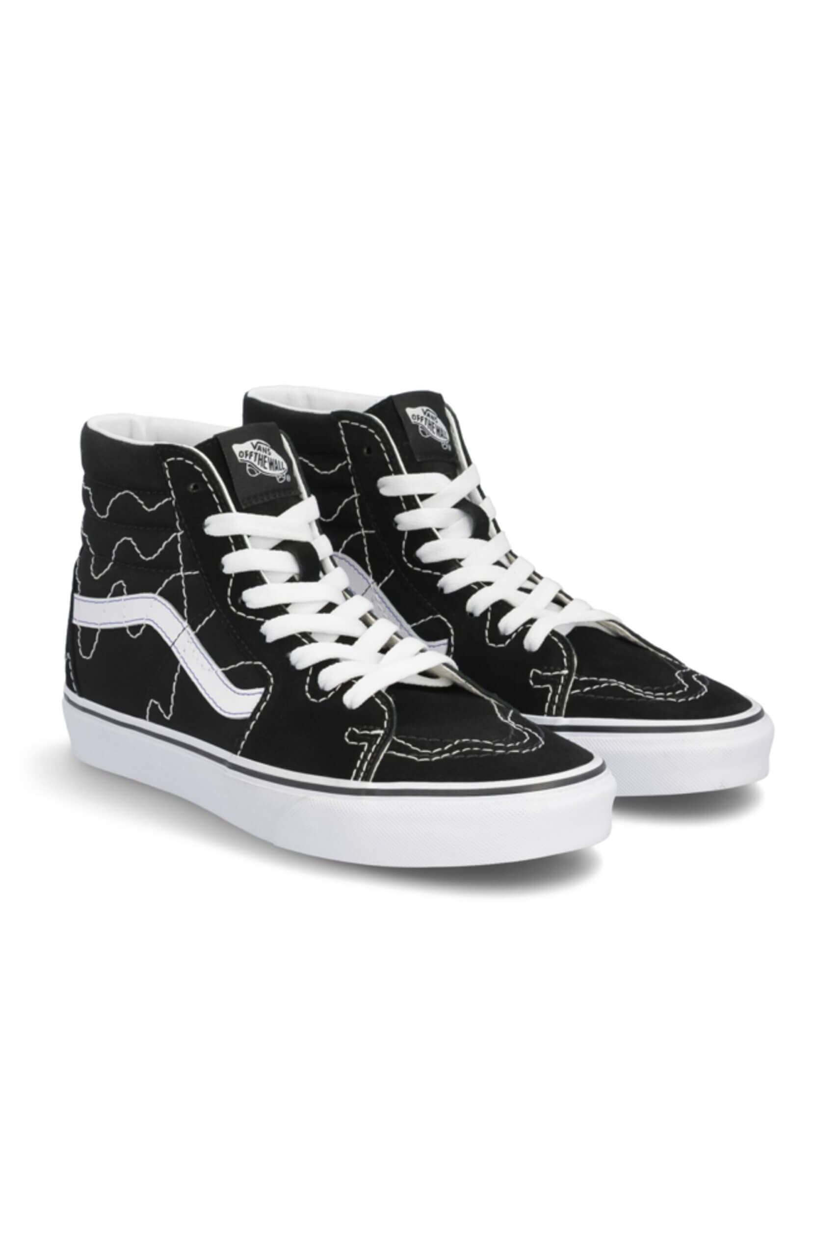 Stitch Fix Women’s black and white high-stop sneakers.