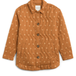 Stitch Fix Women’s brown quilted floral print shacket.