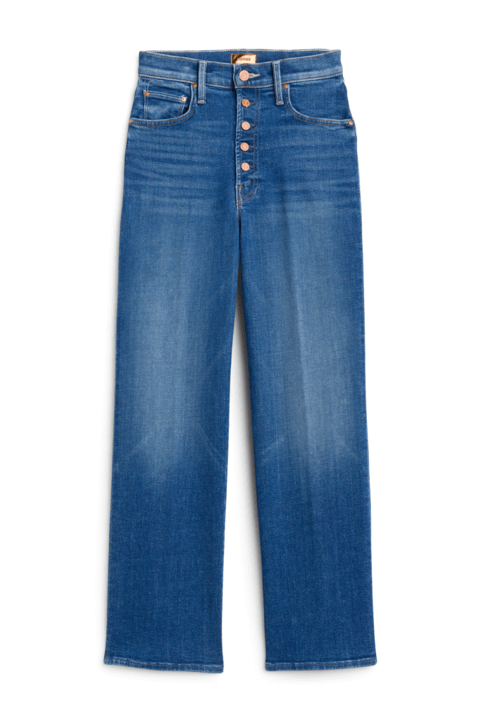 Stitch Fix Women’s straight-leg blue jeans.