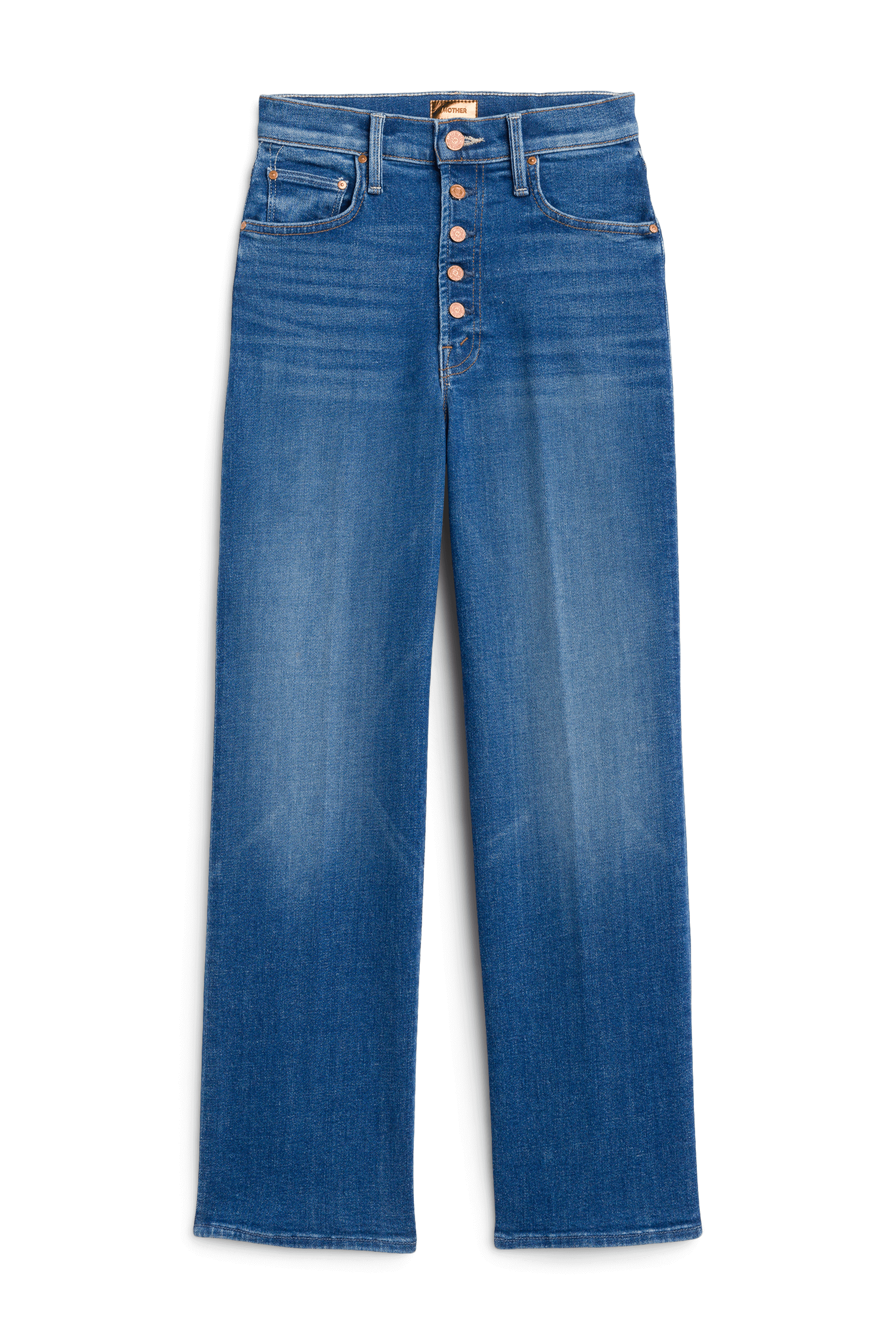 Stitch Fix Women’s straight-leg blue jeans.
