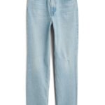 Stitch Fix Women’s light wash straight-leg blue jeans.