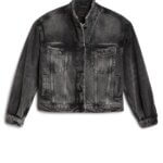 Stitch Fix Women’s faded black denim jacket.