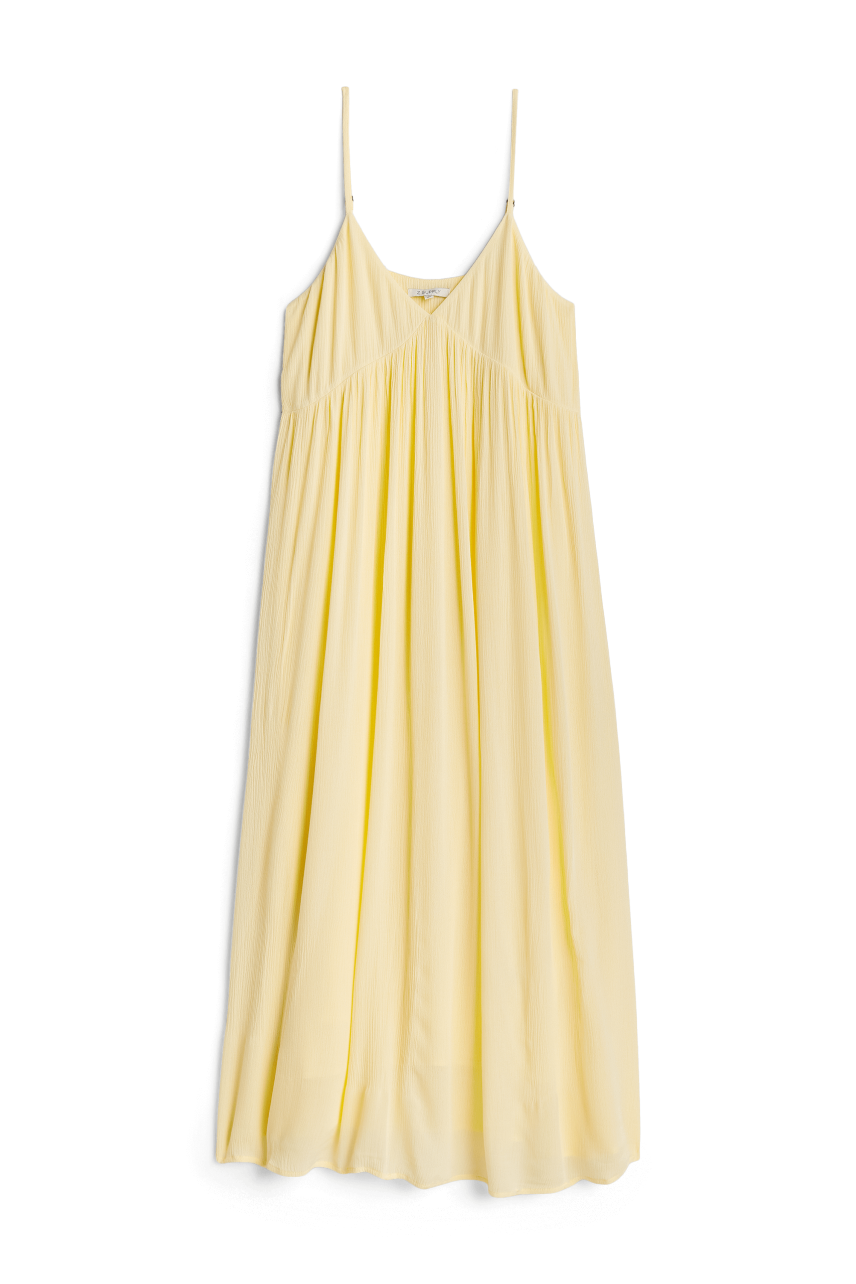 Stitch Fix Women's romantic style sleeveless yellow maxi dress.