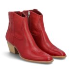 Stitch Fix Women’s red ankle cowboy boots.