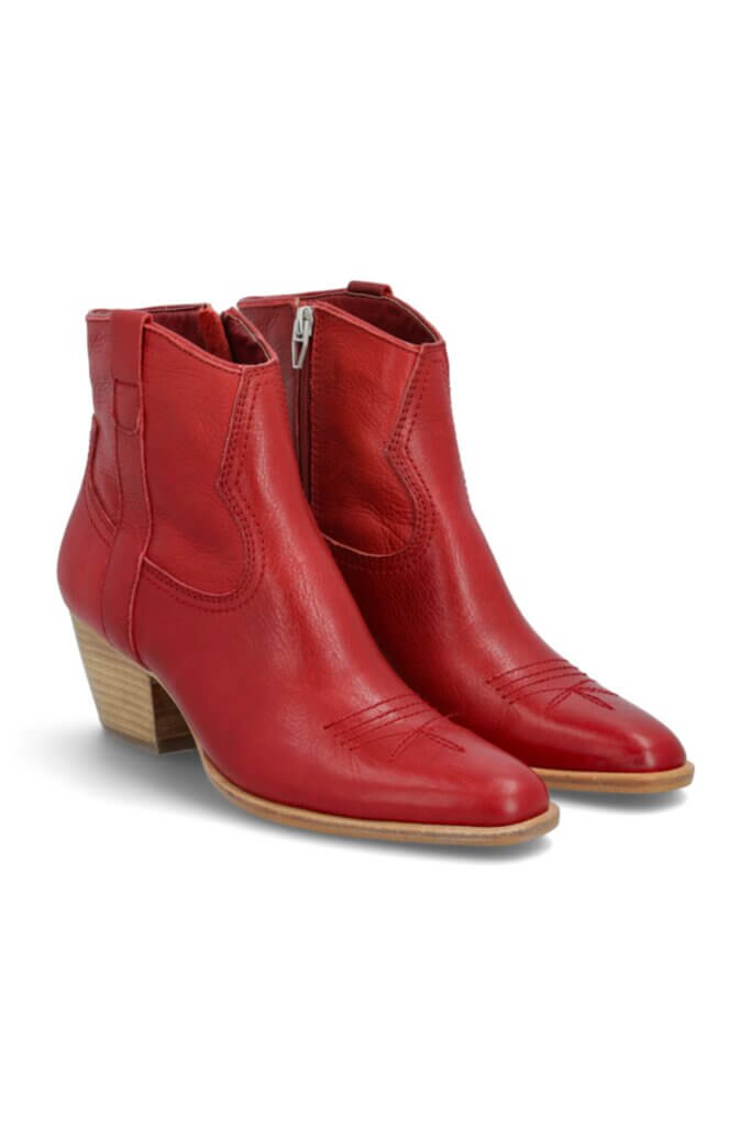 Stitch Fix Women’s red ankle cowboy boots.