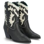 Stitch Fix Women’s black and white cowboy boots.