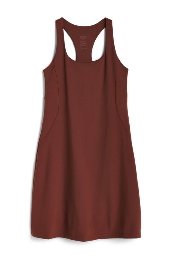 Stitch Fix Women’s burgundy athletic tank dress.