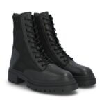 Stitch Fix Women’s black lug-sole combat boots.