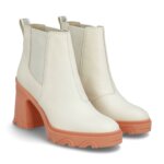 Stitch Fix Women’s off-white booties with tan lug soles.