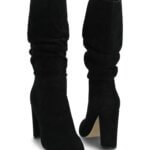 Stitch Fix Women’s black knee-high heeled boots.