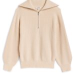 Stitch Fix Women’s knit quarter-zip pullover sweater.