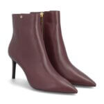 Stitch Fix Women’s burgundy pointed-toe side-zip heeled booties.