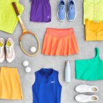Stitch Fix women’s assortment of tennis skirt outfit items featuring an array of tennis clothes and accessories.