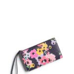 Stitch Fix women's black, pink, blue and yellow floral print clutch bag.