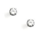 Stitch Fix women’s silver crystal stud earrings.