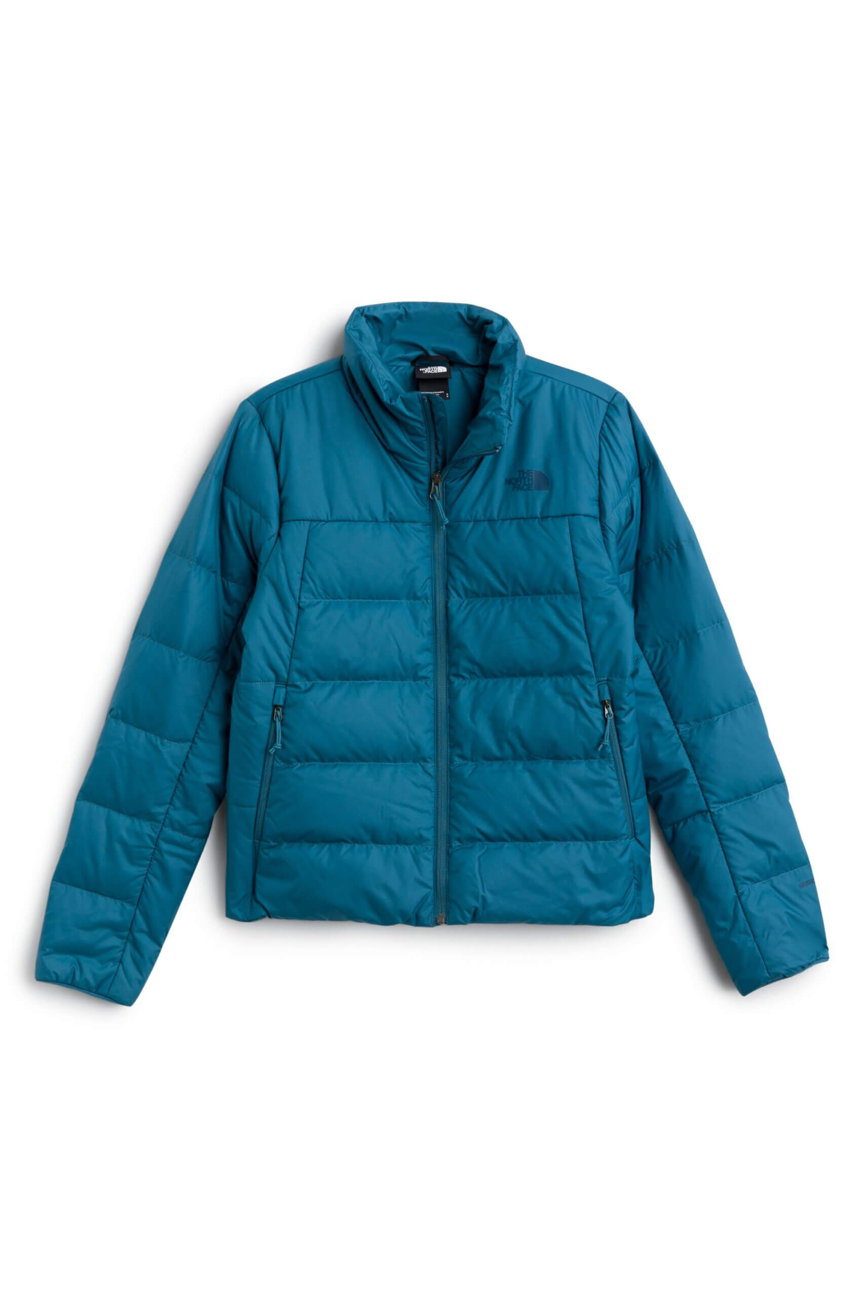 Stitch Fix women’s blue zip-up puffer jacket.