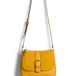 Stitch Fix women's mustard saddle crossbody bag.
