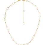 Stitch Fix women’s gold paperclip link necklace.