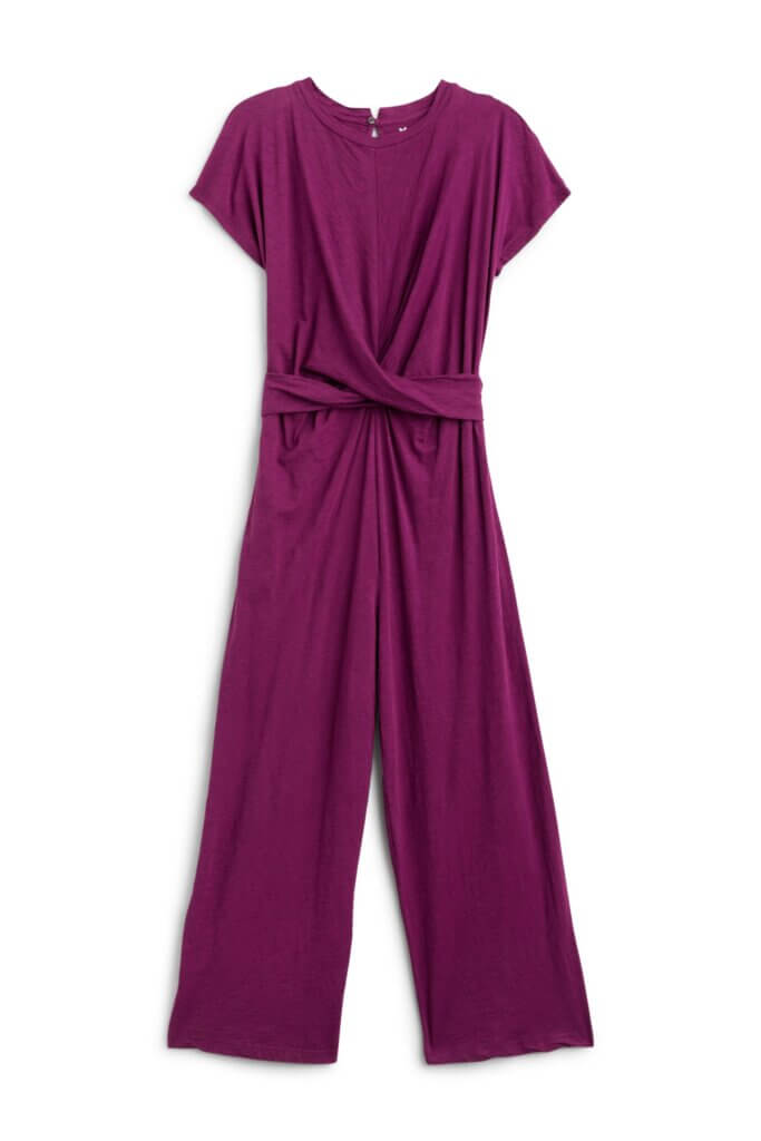 Stitch Fix women’s purple wide-leg jumpsuit.