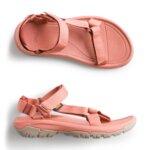 Stitch Fix women’s pink velcro strap hiking sandals.