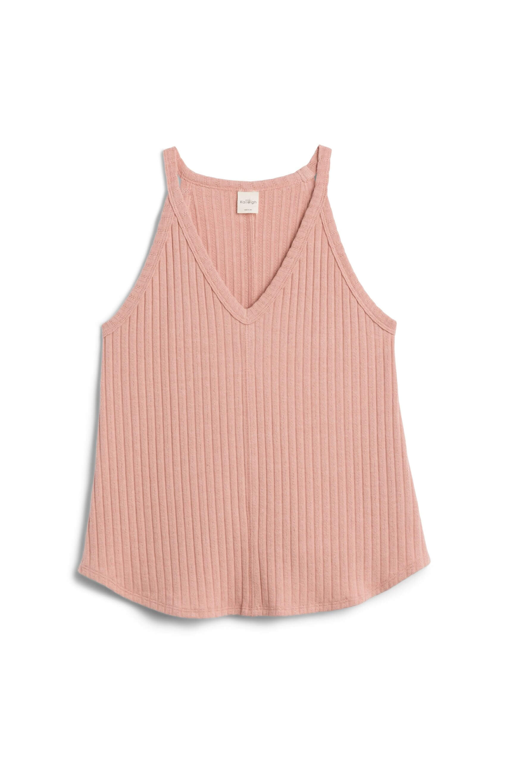 Stitch Fix women’s pink sleeveless ribbed tank.