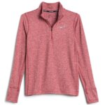 Stitch Fix women's long-sleeve red quarter-zip performance top.