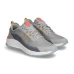 Stitch Fix women’s grey, white, light blue and pink sneakers.