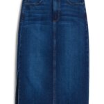 Stitch Fix women’s dark denim midi skirt.