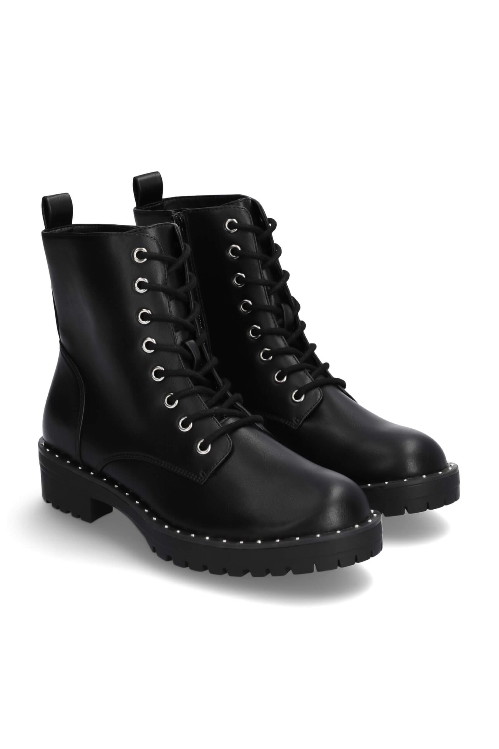 Stitch Fix women's black combat boots with stud detailing.
