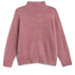 Stitch Fix women's dusty pink mock neck sweater.