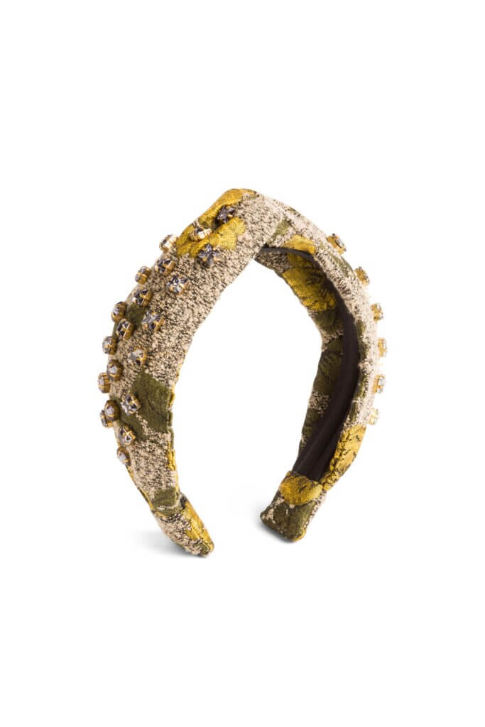 Stitch Fix women’s colorful knotted headband with rhinestone details.