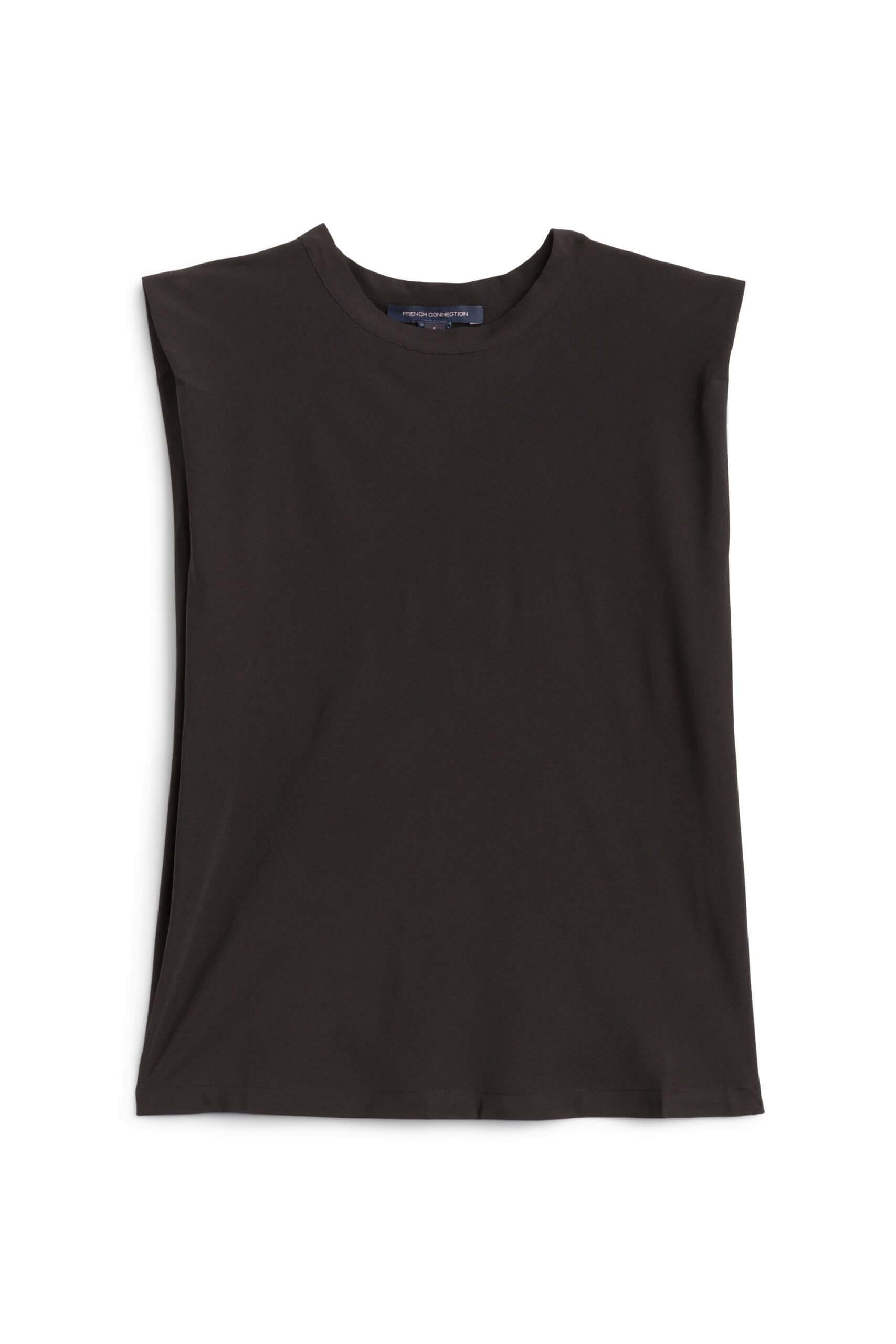 Stitch Fix women’s black shoulder pad tank top.