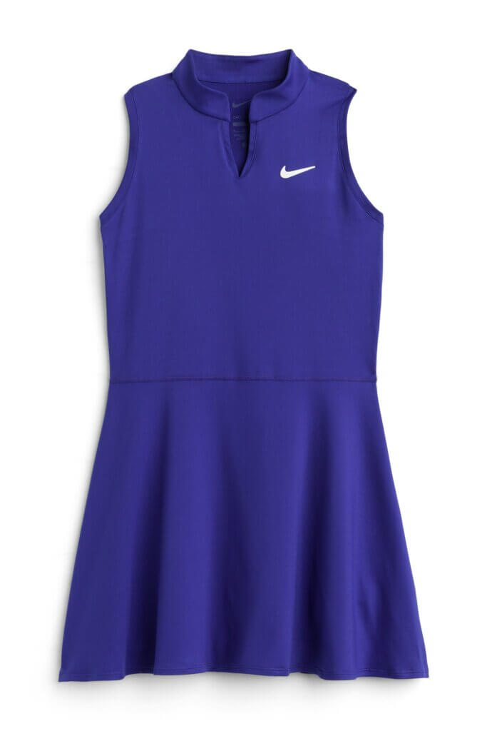Stitch Fix women's golf attire sleeveless purple dress.