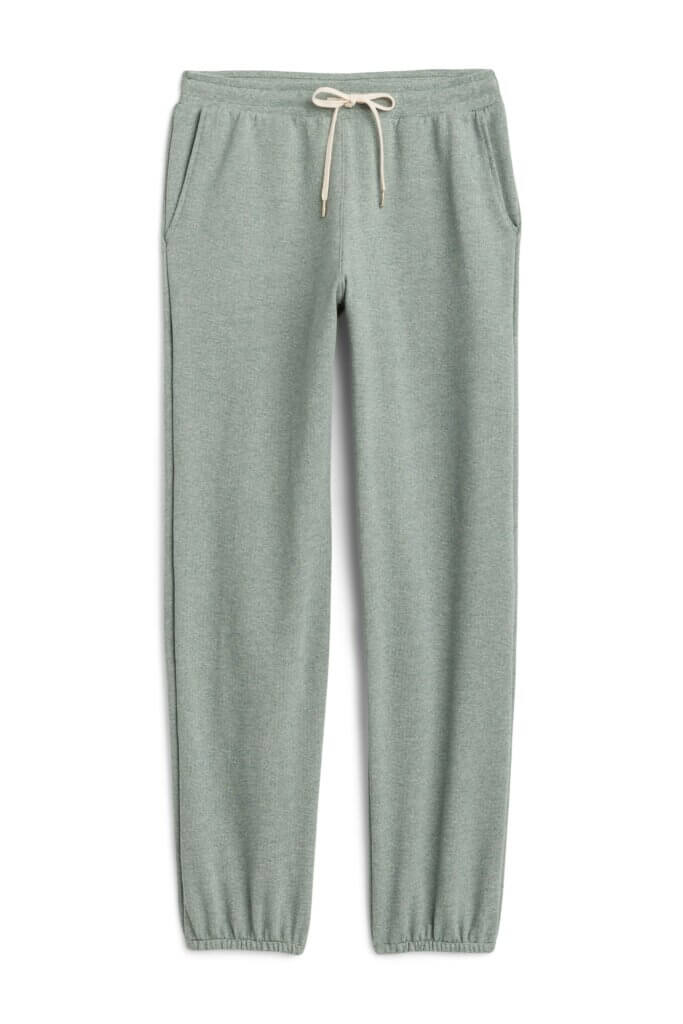 Stitch Fix women’s green french terry joggers.
