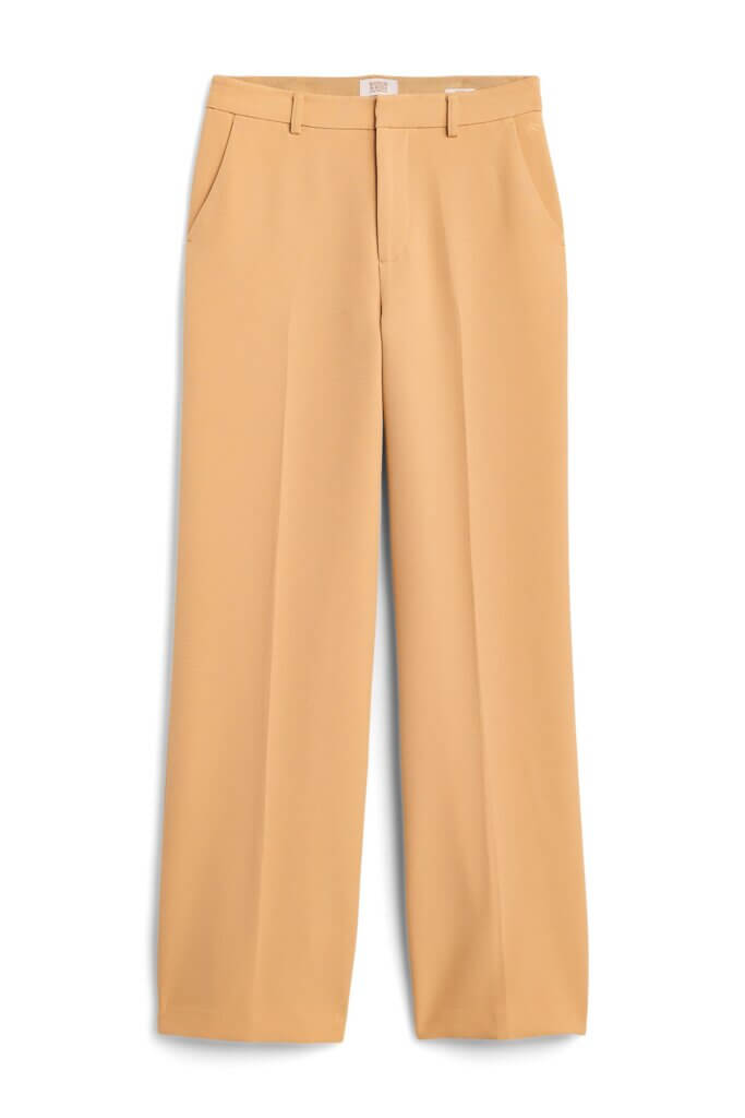 Stitch Fix women's tan wide-leg pants.
