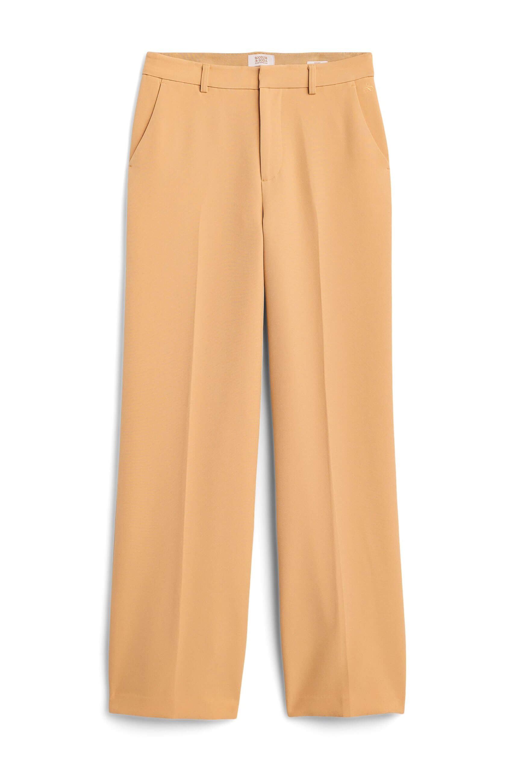 Stitch Fix women's tan wide-leg pants.