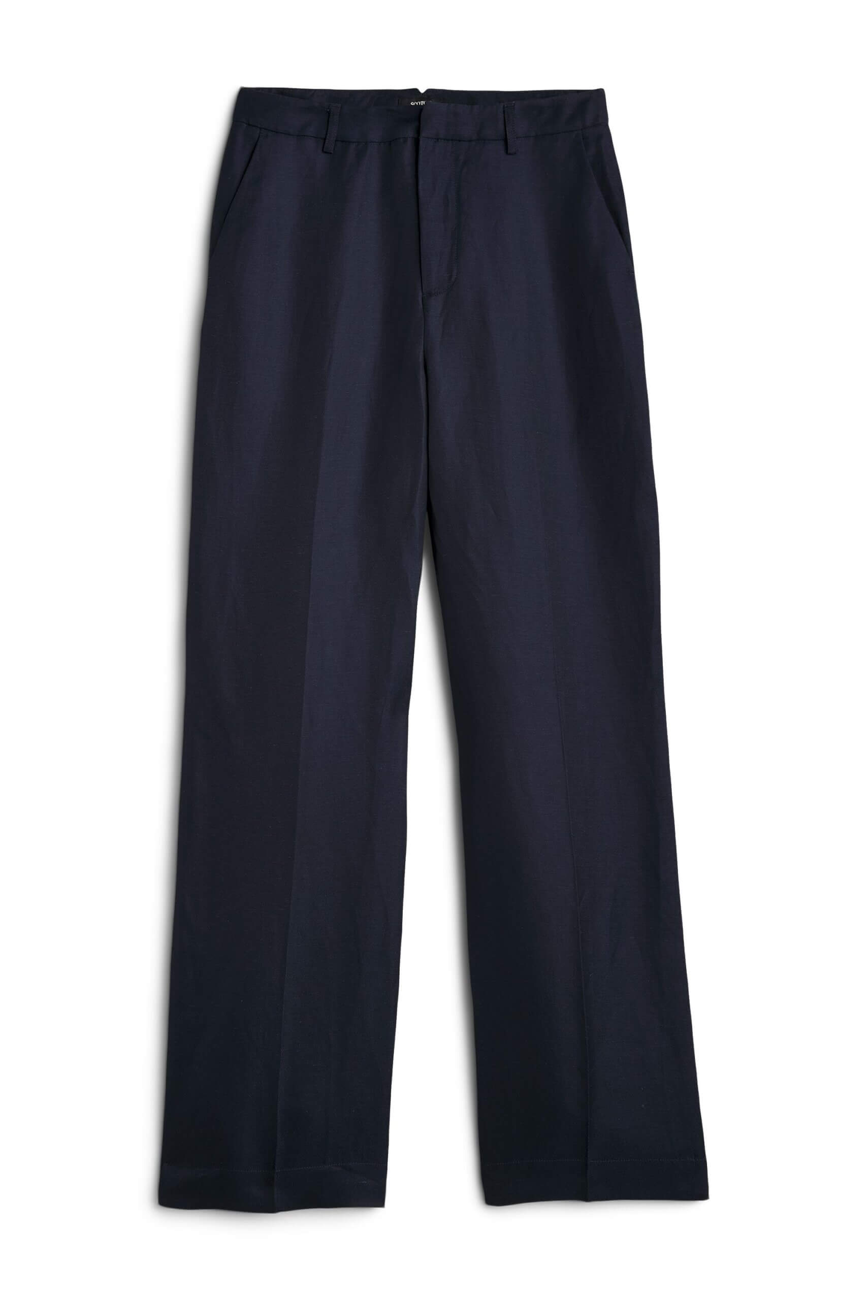 Stitch Fix women's navy wide-leg pants.
