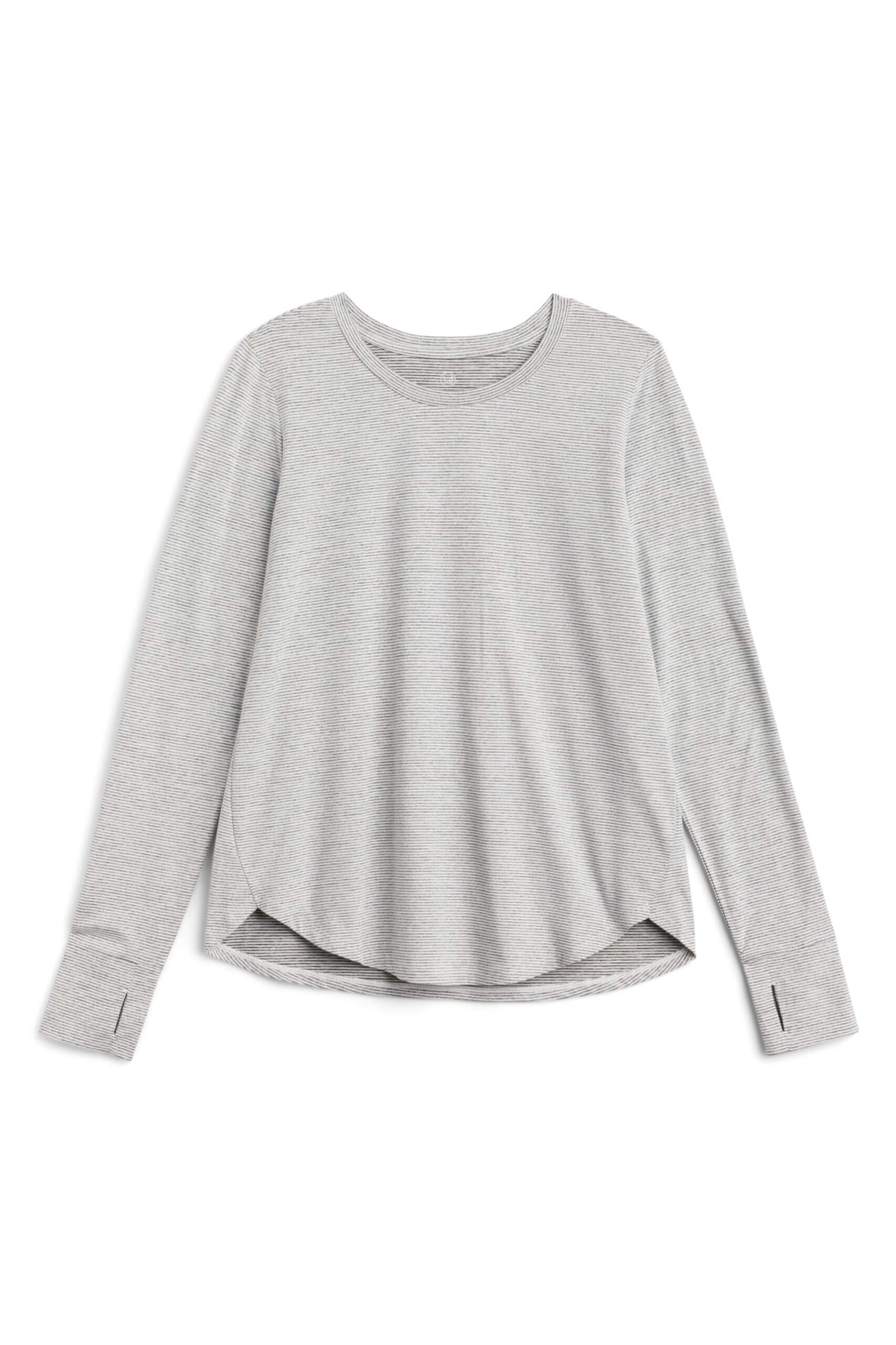 Stitch Fix women’s grey long-sleeved performance top.